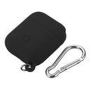 Portable Anti-lost Shockproof Silicone Protective Case Cover with Hook for Apple Earphones Airpods