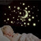 Miico Luminous Star and Moon Creative PVC Wall Sticker Home Decor Mural Art Removable Wall Decals