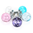Crystal Glass Door Handles Pulls Knobs Zinc Alloy For Cupboard Wardrobe Drawer