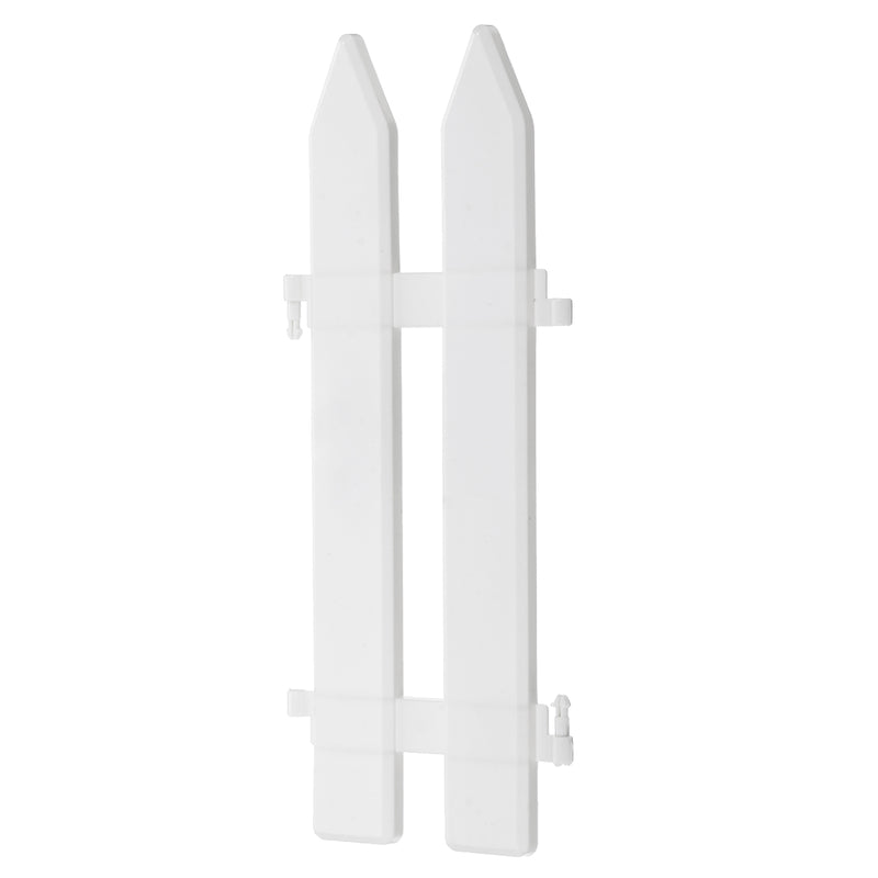 12PCS Plastic Fence Decorations White Home Christmas Xmas Tree Ornaments Miniature Border Grass Lawn Edge Fence