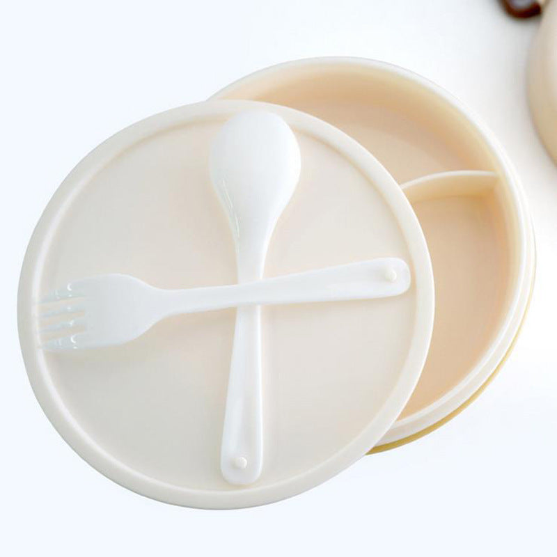 Microwavable Lunch Box Double-layer Instant Noodle Bowl Plastic Storage Portable Outdoor Dishware