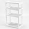 3/4 Layers Multi-use Storage Shelf Simple Floor Standing Storage Rack Living Room Bathroom Kitchen Rack Bookshelf Display Stand Compartment Shelf