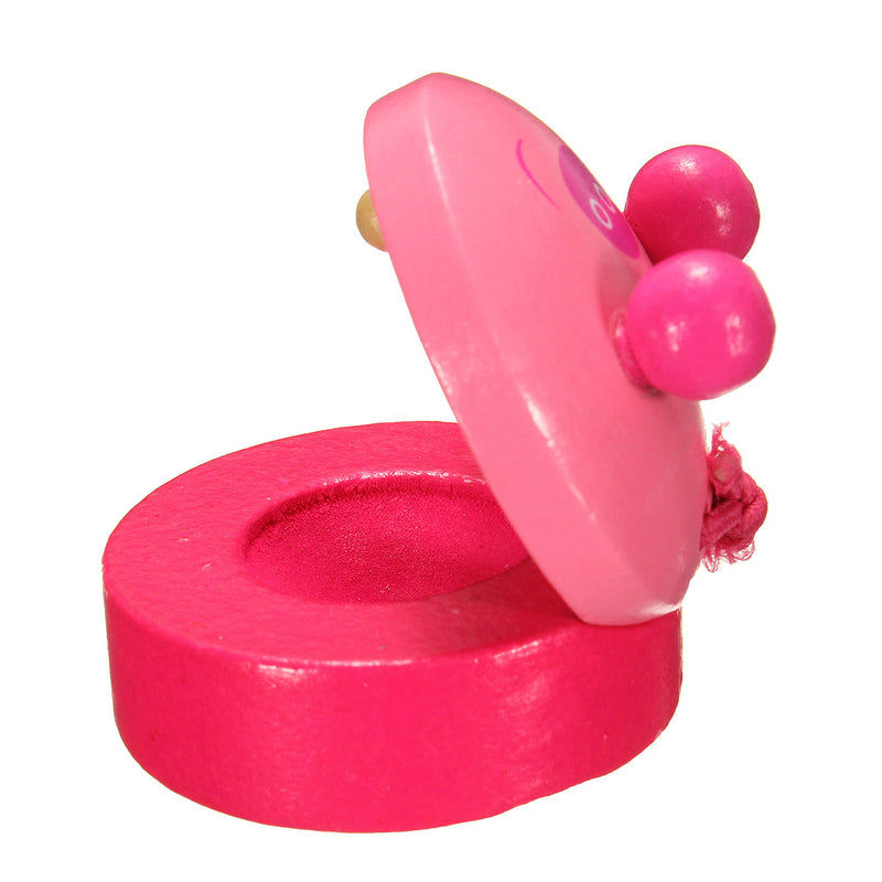Orff Musical Instruments Wood Cartoon Castanet Educational Toy for Kids Toddlers