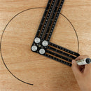 Multi Angle Ruler Measuring Aluminum Folding Positioning Rulers Locator for DIY Wood Tile Tool Six-Fold Open