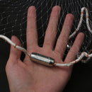 ZANLURE 2.4M 8FT Nylon Manual Fishing Net Spin Bait Casting Line Sinker Fishing Tools