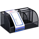 XIAOMI Ecosystem Deli 8903 Multi-functional 7 Grids Combination Pencil Holder Metal Mesh Desktop Organizer Storage Box Pen Stand Office School Supplies