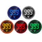 10pcs Red ST16VD 22mm Hole Size 6-100 VDC Digital Voltmeter Round Voltage Detector Tester Mini LED Voltage Indicator Signal Light Monitor