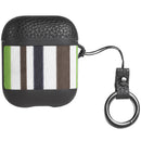 HOCO Cloth+Leather Shockproof Dust-Proof Earphone Storage Case with Hook for Apple Airpods 1 Airpods 2