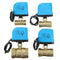 TMOK 1/2" 3/4" 1" 1-1/4" Blue Shell Motorized Electric Brass Ball Valve 3 Wire AC 220V Full Port