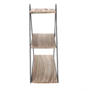 3 Layers Wooden Retro Storage Racks Iron Hanging Wall Triangle House Shelf Bookshelf Decorations Display Stand Shelves for Office Home Living Room Bedroom