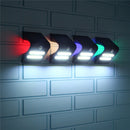 Solar Power COB LED PIR Motion Sensor Waterproof Wall Light Outdoor Garden Path Lamp