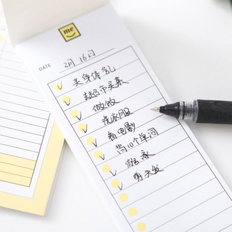 ZAOMO JHB01 3 Pcs Daily Weekly Monthly  Planner Life Sticky Notes Memo Pad Schedule Notebook Tearable Diary Plan Paper Notepad