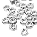 Suleve MXSN1 50Pcs Stainless Steel Metric Coarse Pitch Screw Thread Hexagon Nuts M2 M3 M4 M5 M6