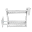 2 Tier Jars Spice Pot Stand Kitchen Holder Chopping Shelf Rack Storage Organizer