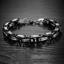 Fashion Titanium Steel Irregular Geometric Cuff Bracelets Ethnic Bracelet Jewelry for Men