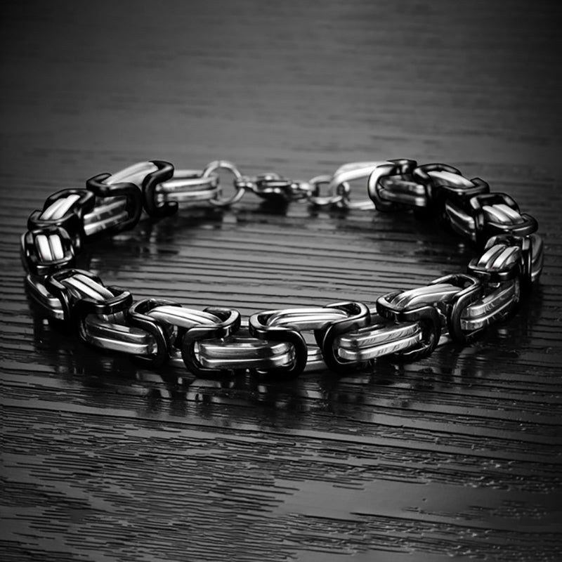 Fashion Titanium Steel Irregular Geometric Cuff Bracelets Ethnic Bracelet Jewelry for Men