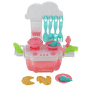 Kid Play House Toy Kitchen Cooking Pots Pans Food Dishes Cookware Toys