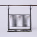 Foldable Kitchen Black Wall Hanging Dish Storage Shelf Organizer Rack Holder NO Drill for Space Saving