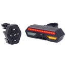 Bicycle Bike Rear Tail Laser LED Indicator Turn Signal Light Wireless Remote Tail Light USB Charging
