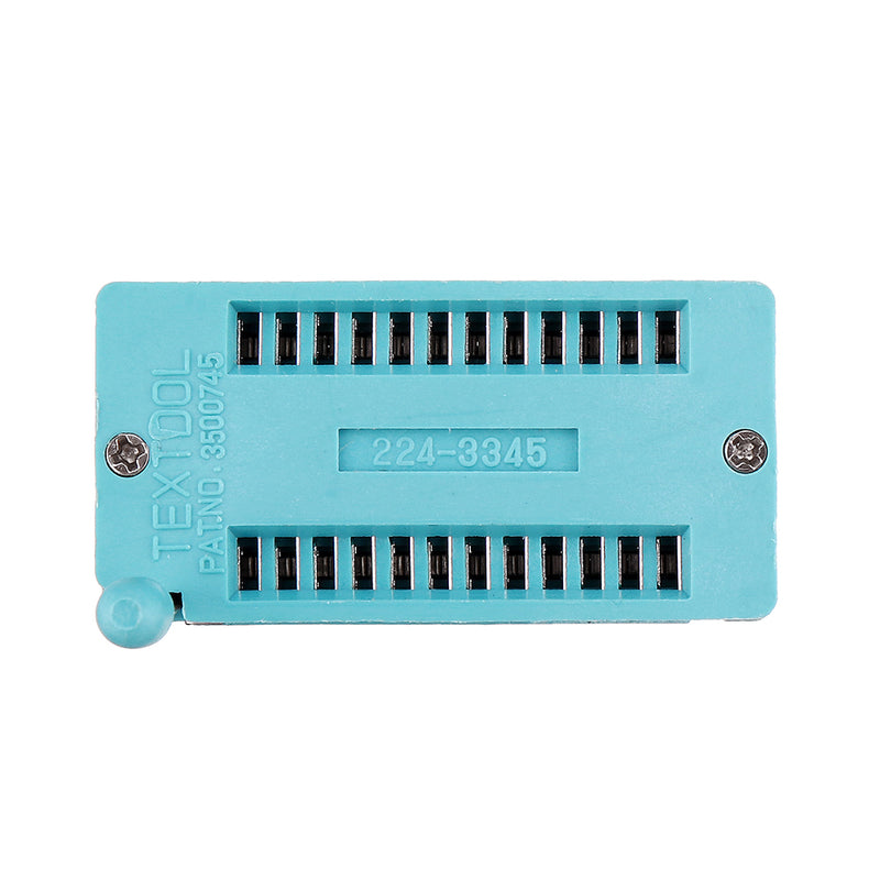 2pcs IC Lock Seat Zif Socket Test Universal zif Sockets 24Pin Wide