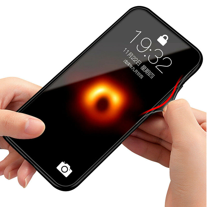 Bakeey Black Hole Scratch Resistant Tempered Glass Protective Case For iPhone XS Max