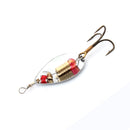 ZANLURE 30pcs Assorted Spinner Baits Metal Fishing Lures Fish Hooks Tackle