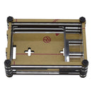9 Layer 3.5 Inch Display Acrylic Case Shell with Screw and Silver Big Copper Aluminum Heatsink for Raspberry Pi 4B