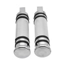 Motorcycle Silver Aluminum Foot Pegs Footrests For Harley Touring Sportster Softail Dyna Bobber
