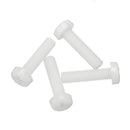 Suleve MXNP2 270Pcs White/Black M2-M5 Plastic Nylon Phillips Screw Round Head Hex Nut Assortment Kits