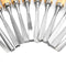 14Pcs Wood Carving Hand Chisel Tools Set Woodworking Professional Gouges Kit