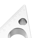90 Degree Right Angle Height Ruler Aluminum Alloy Metric Inch Ruler for Woodworking
