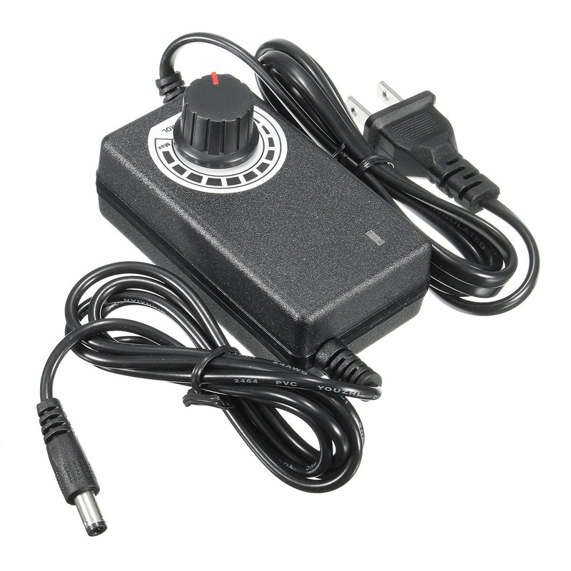 Excellway 3-12V 2A 24W Adjustable AC/DC Adapter Switching Power Adapter Motor Speed Controller