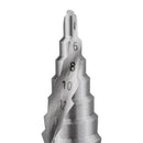 Drillpro 4-16.5mm HSS Step Drill Bit High Speed Steel Triangular Handle Spiral Groove Step Drill Bit