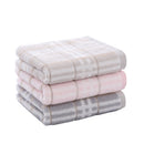Jacquard Towel 100% Cotton Solid Bath Towel Beach Towel For Adults Fast Drying Soft 3 Colors Thick High Absorbent Antibacterial