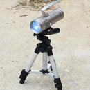 XANES ER698 4x50W LEDs 4 Colors Light Zoomable Charging Indicator UV Flashlight Fishing Lamp