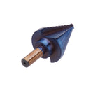 Drillpro 6Pcs HSS Nano Blue Coated Step Drill Bit With Center Punch Set Hole Cutter Drilling Tool