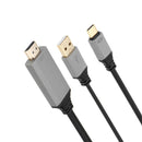 Bakeey USB3.1 Type C 4K 3D High Definition Multimedia Interface Splitter USB Charing Data Cable 2M