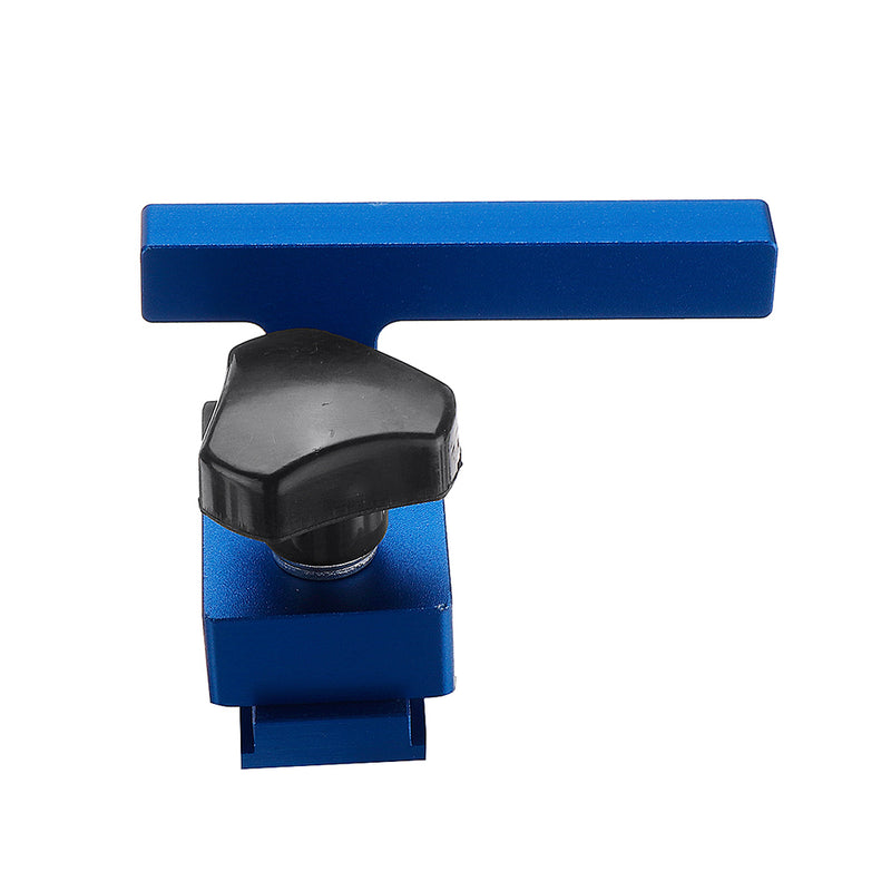 Blue Aluminum Alloy Miter Track Stop for 30/45 T-Slot T-Track Woodworking Tool