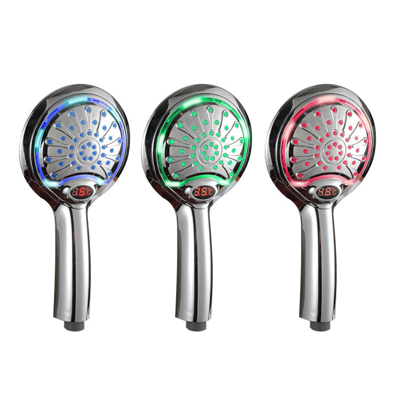 Minleaf ML-SH4 LED Digital Trichrome Temperature Display Shower Head Temperature Control Shower Booster Shower Head