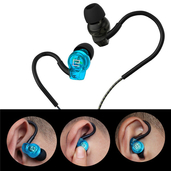 Langsdom SP80A In-ear Sport Sweatproof High Definition Wired Control Earphone With Mic