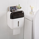 Toilet Paper Holder Wall Mounted Tissue Hanging Box For Kitchen Bathroom