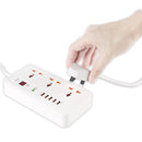 BEST P04 Universal Smart Timer Switch Socket Plug 5 USB Port Charging Power Outlet