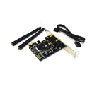 ITHOO PCENGFF-NA1 PCI-E 1X to KEY A-E PCI-E Expansion Card 6Gbps bluetooth Network Card Adapter with 2 * Antenna for Desktop Computer