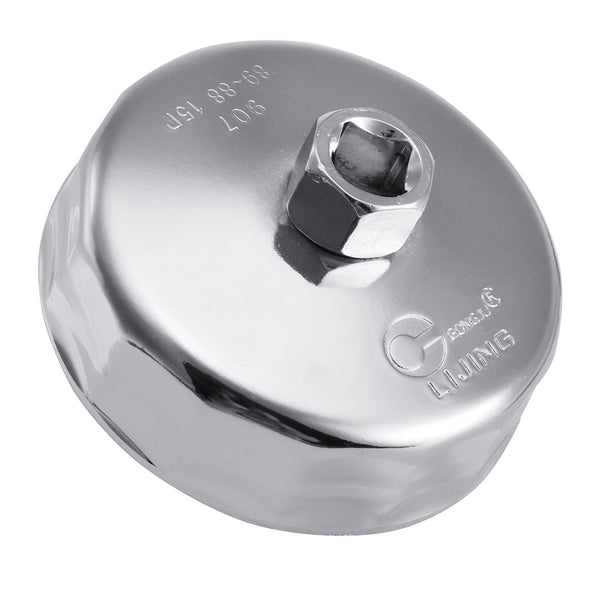 88mm 15 Flutes Oil Filter Wrench Cup Chrome For Honda I-Dtec Diesel Fuel Filters