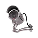 Waterproof Dummy CCTV CCD Bullet Camera with Flashing LED Light Outdoor Fake Simulation Camera