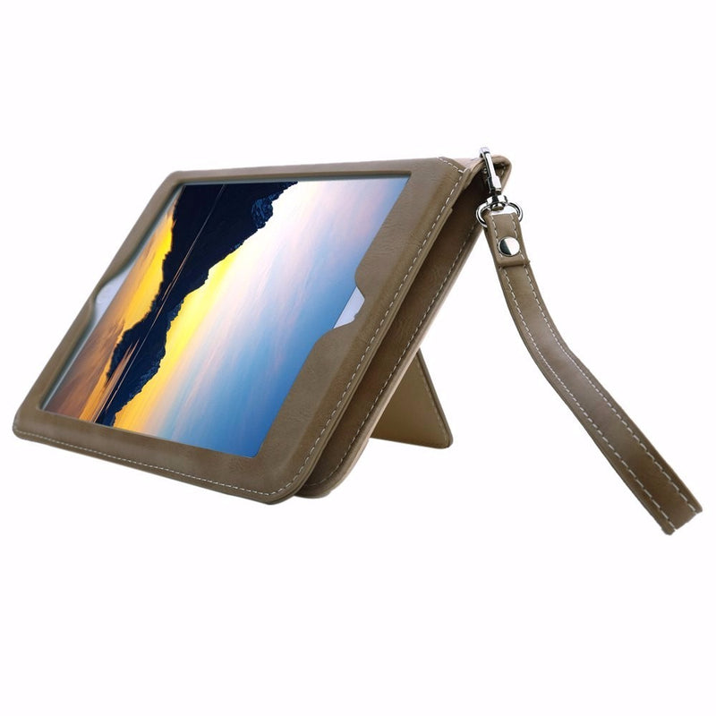 Multifunctional Card Slot Lanyard Leather Case For iPad Mini 4