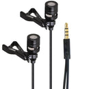 Collar Clip Mic Lavalier Condenser Microphone for Mobile Phone Live Broadcast PC