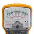 KT7006 Analog Multimeter Built-in Test Leads Large Display AC/DC Voltage DC Current Measurement Input Impedance