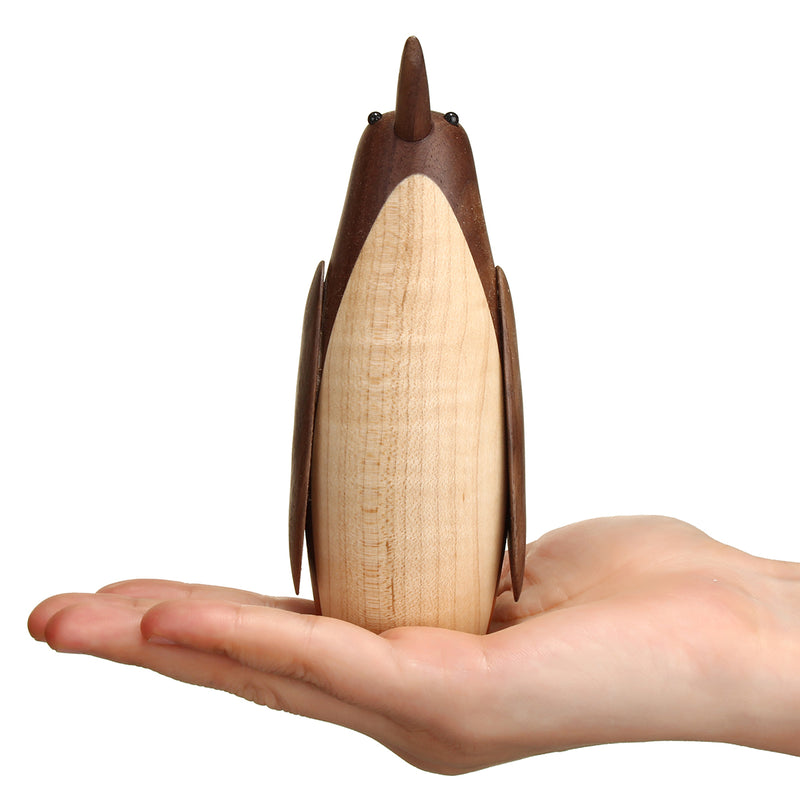 13cm Nordic Style Penguin Doll Living Room Bedroom Desktop Maple Walnut Decorations