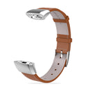 Mijobs Leather Watch Strap Replacement Watch Band for Huawei Band 2 Pro B29 B19